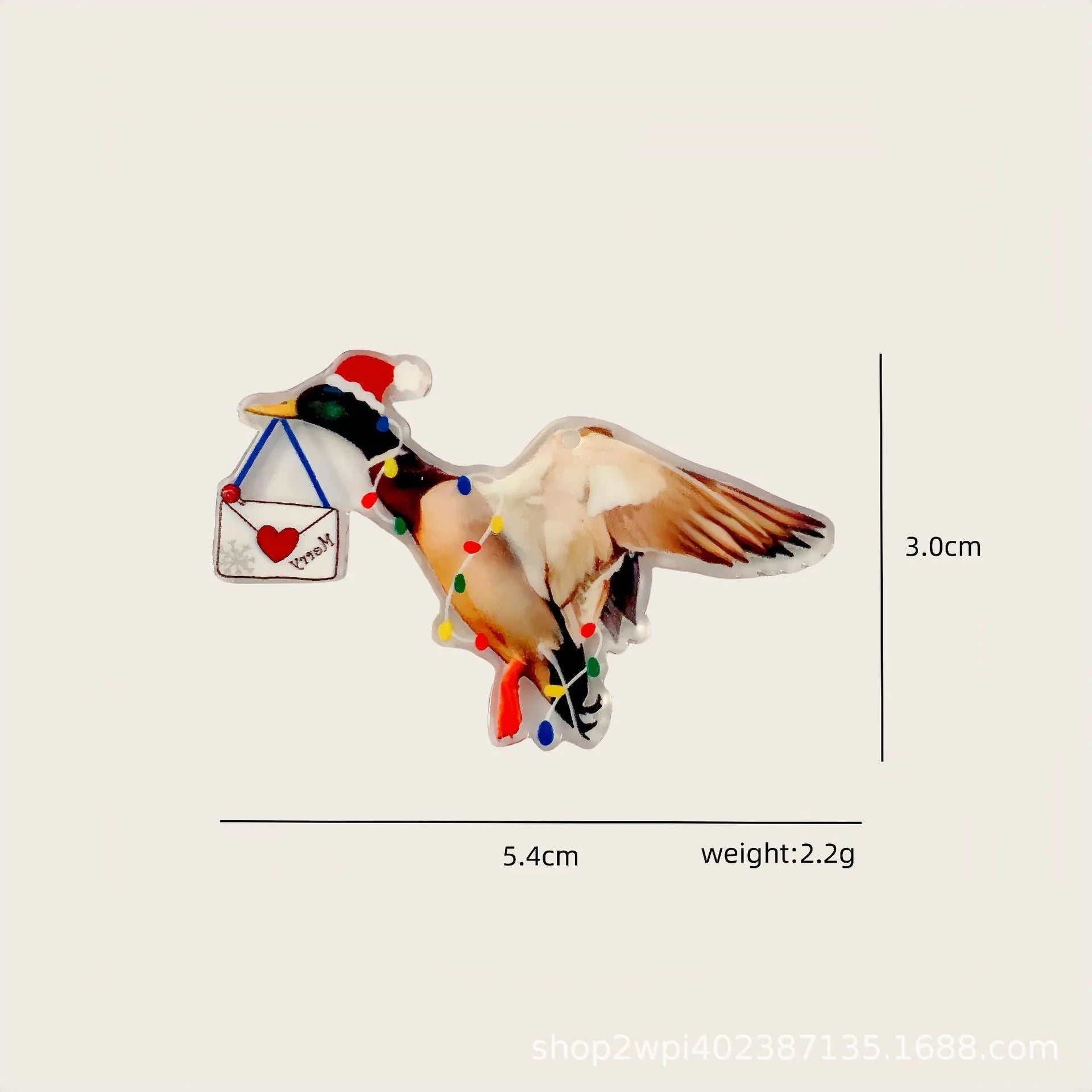 Yak Raccoon Christmas Tree Acrylic Charms Wholesale Bulk for Earring DIY Accessories 5PCS/LOT