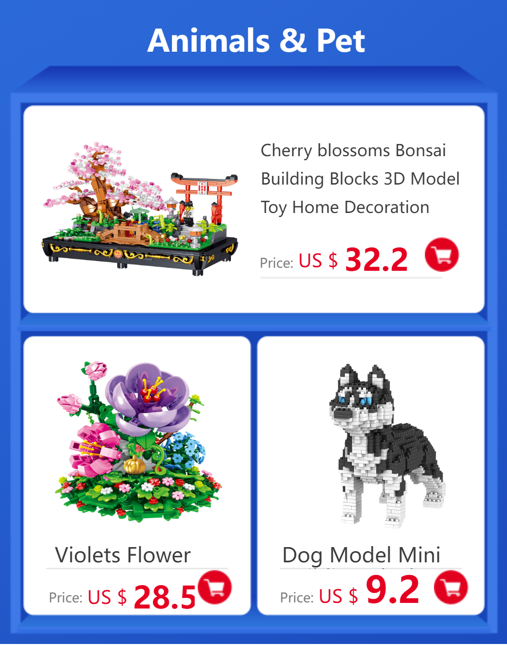 Dachshund Dog Model Micro Mini Building Blocks Set Educational Recreation Toys Pet Lover Gift Decoration Bricks Party Gift
