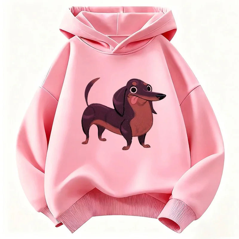 Dachshund Dog Funny Hoodie Kids Children's Sweatshirt