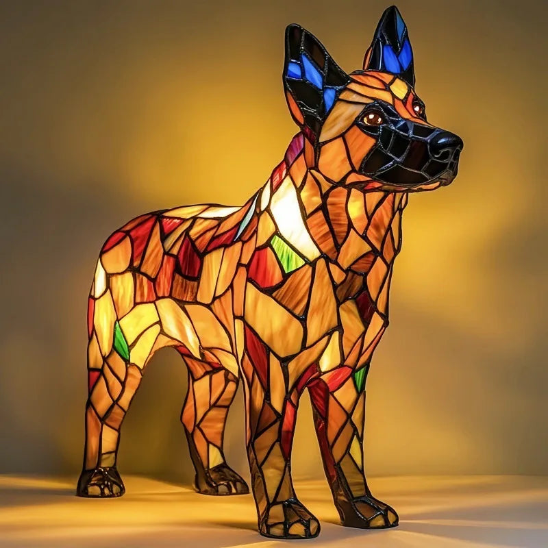 Dog, Cat & Animals Glass Lamp