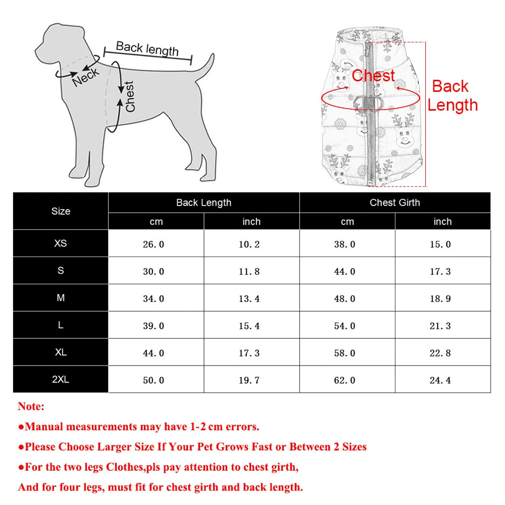 Christmas Dog Costume For Winter Festival Party Pet Jacket For Small Medium Dogs New Year Snowman Print Dogs Outfits With D-ring