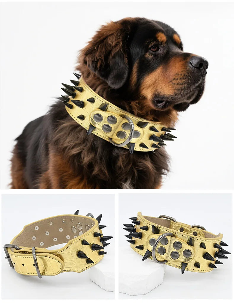 Medium And Large Dog Collars, Rivet Dog Collars, Kasro Bully Dog Collars, Anti-Bite Neck Collars Dogo De Marino Dog Neck Collars