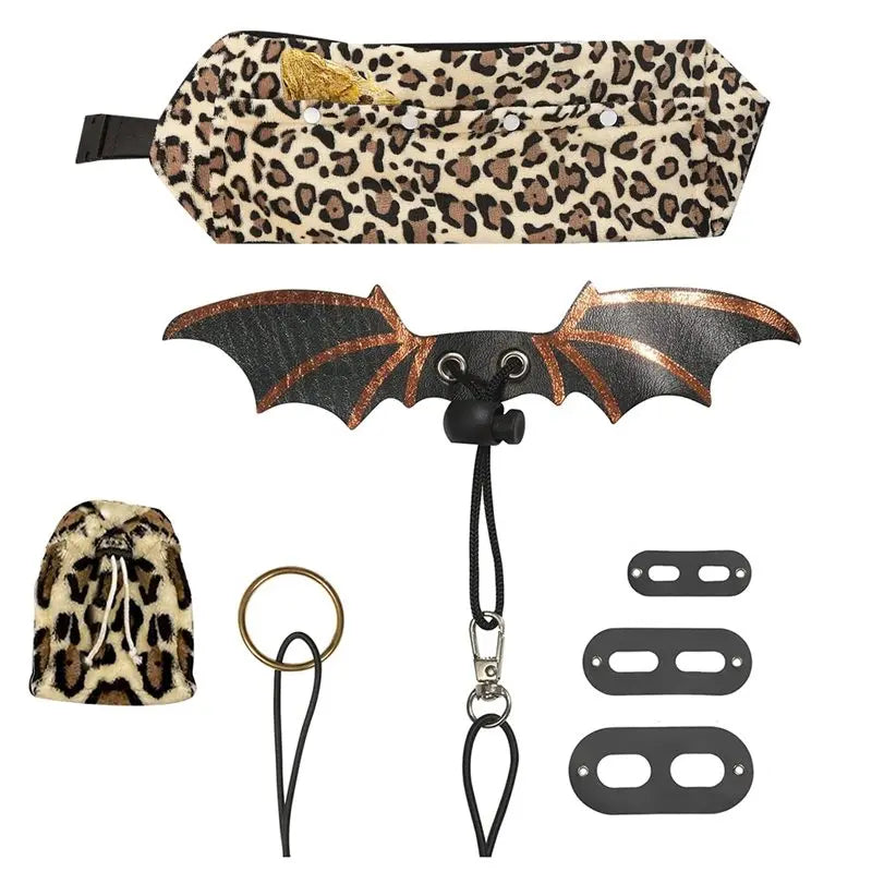 SOFT-Adjustable Harness With Leather Wings And Sling Bag, Bearded Dragon Leash And Harness Set, Beardie Carrier, Lizard
