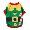 Christmas Dog Cat T-Shirt Cute Holiday Print Pet Clothes for Small Dogs, Teddy, Cats - Festive Xmas Apparel Supplies Dog Hoodies