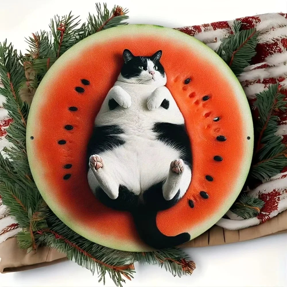 Raccoon in Tree Hole Aluminum Sign - Multifunctional Wall Decor, Waterproof Durable Metal Plaque for Home, Room Decor