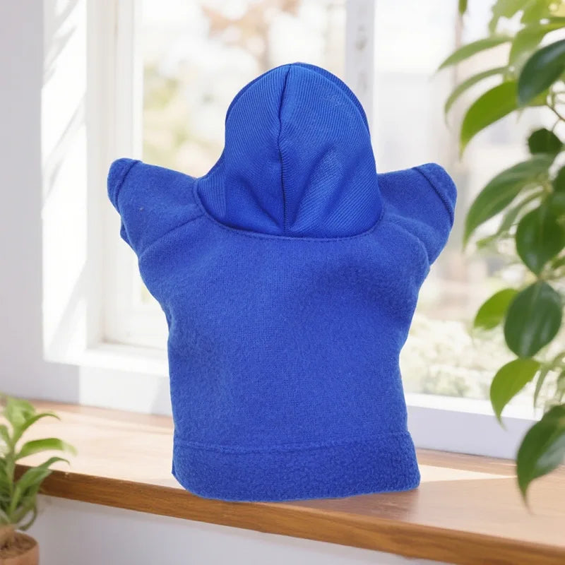 Lizards Clothes for Bearded Dragon Plush Hoodies Leopard Gecko Costume, Reptile Hoodies Apparel for Skin Protection