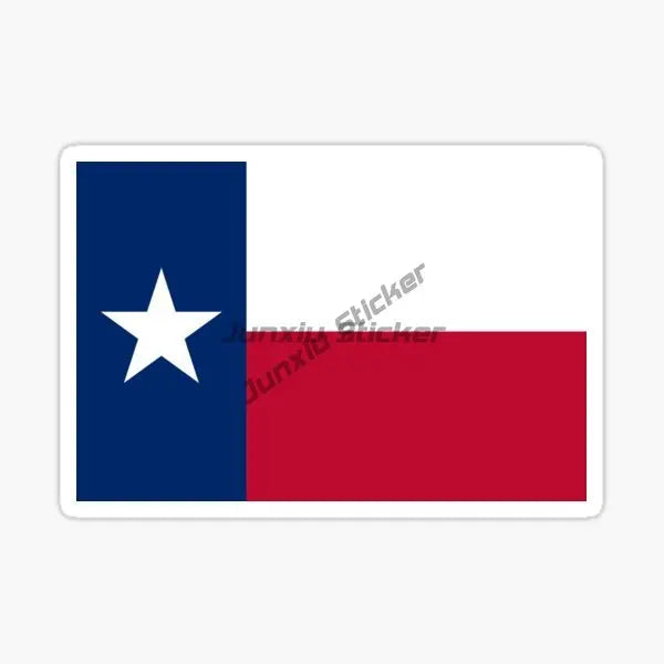 Texas Map Emblem Creative PVC Sticker for Decorate Car Van Truck Bicycle Window Wall Fridge Helmet Motorcycle Decal Accessorie