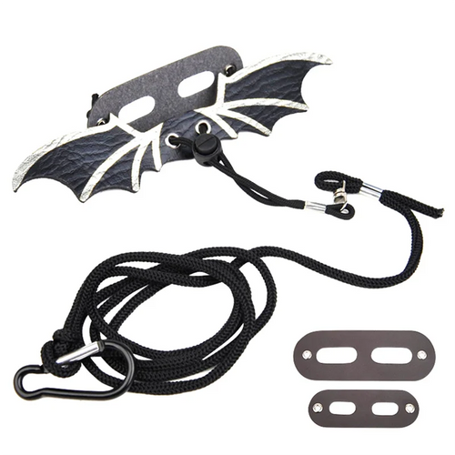 ABKJ-Bearded Dragon Lizard Leash Harness - 3 Size Pack Dinosaur Wing Lizard Harness Leash For Bearded Dragon Lizard Durable Silv