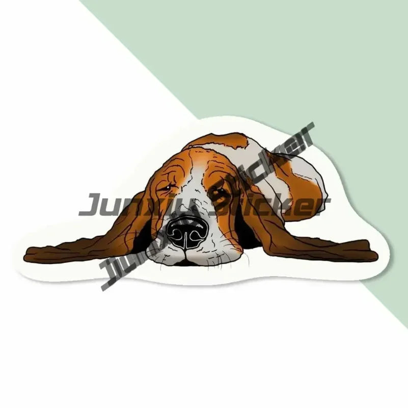 Sweet Basset Hound Sticker