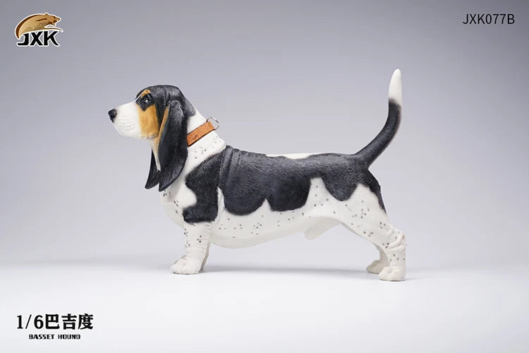 Basset Hound Soldier Figure Scene Accessories