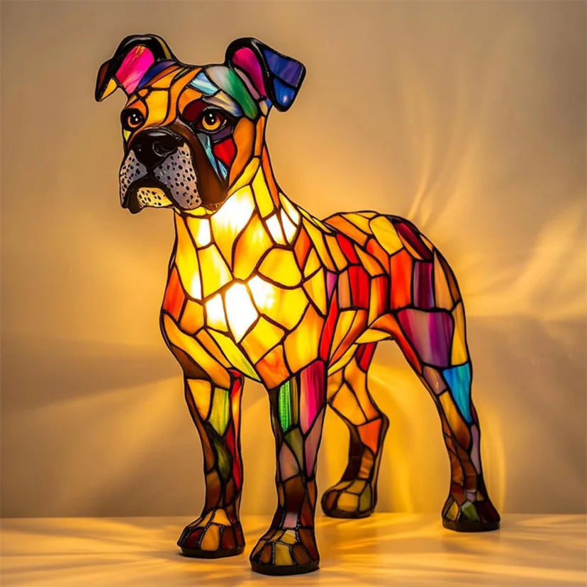 Dog, Cat & Animals Glass Lamp