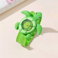 Sea turtles Animals children watch Green Cute Kid  Silicone Wristwatch Adjustable Band
