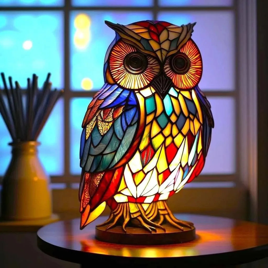 Dog Resin LED Night Light Art Animal Statue Creative Home Desktop Decoration Ornament