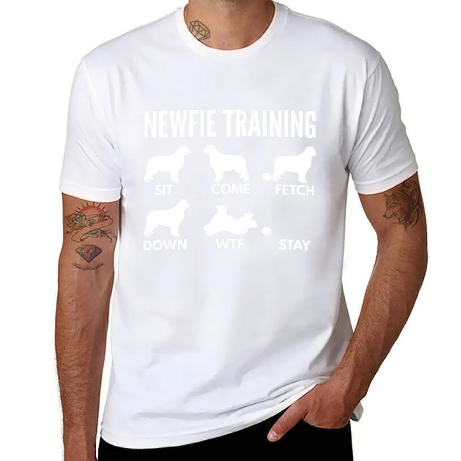 Newfie Training Newfoundland Dog Tricks T-Shirt
