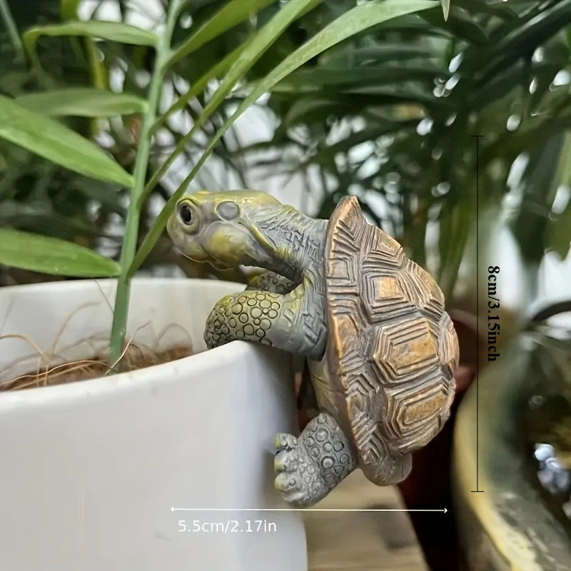 1pc Garden Turtle Statue for Aquarium Decoration, fish tank accessories, for Outdoor Garden,Courtyard, Pool,Landscape Decoration