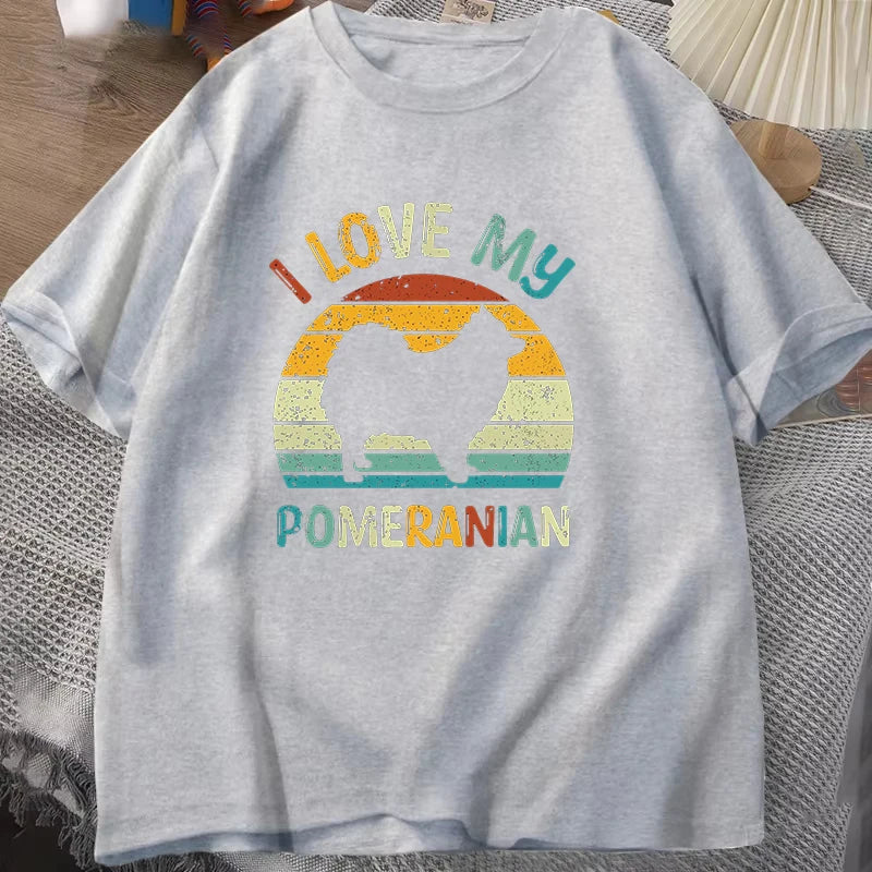 I Love My Pomeranian T Shirt