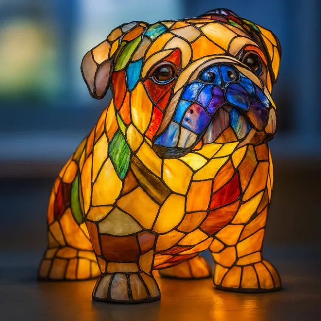 Dog, Cat & Animals Glass Lamp