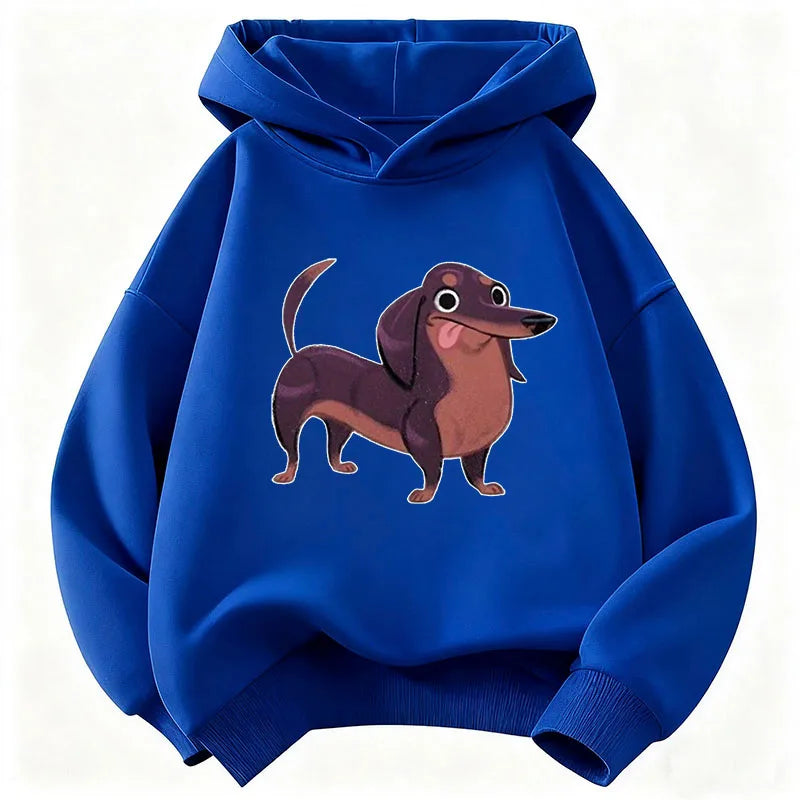 Dachshund Dog Funny Hoodie Kids Children's Sweatshirt