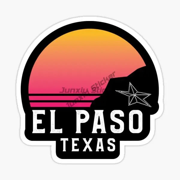 Texas Map Emblem Creative PVC Sticker for Decorate Car Van Truck Bicycle Window Wall Fridge Helmet Motorcycle Decal Accessorie