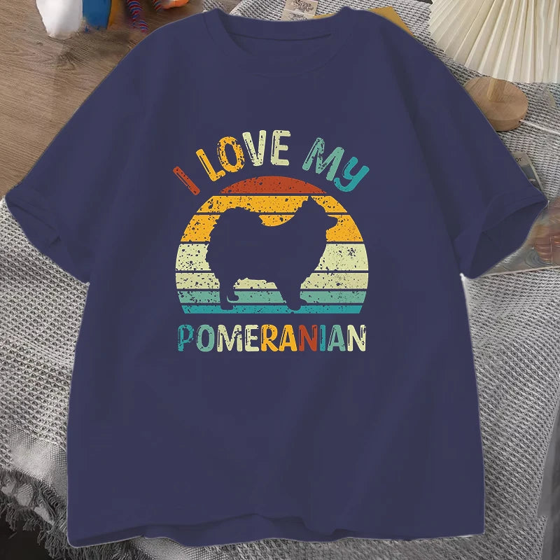 I Love My Pomeranian T Shirt