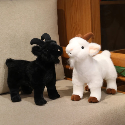30cm Realistic Goat Plush Toy - Soft Stuffed Animal Goat, Cuddly Farm Animal Gift for Kids, Boys, Girls (Easter/Christmas Gifts)