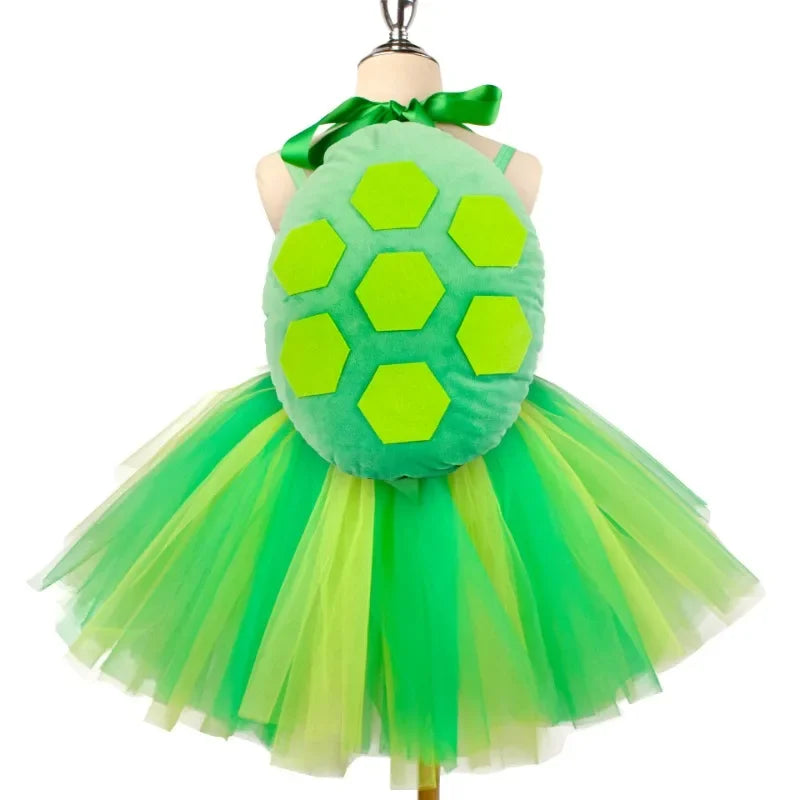 Cosplay Girls Little Turtles Animal Characters Costume Dress Halloween Party Performance Dress Up Costumes Outfits