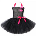 Hot Pink Black Cat Costume for Halloween