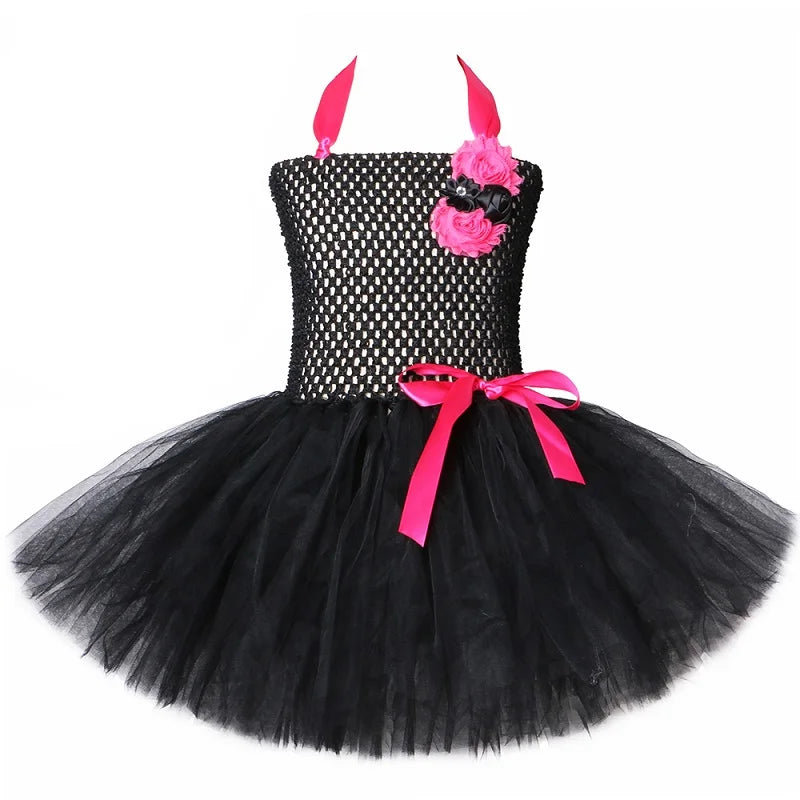 Hot Pink Black Cat Costume for Halloween