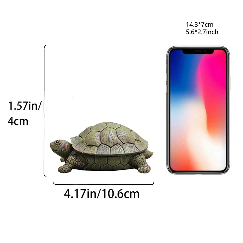 Turtle Resin Statue Figurine Micro Landscape Ornaments Storage Box Perfect for Outdoor Lawn Gardens Home Art Decor
