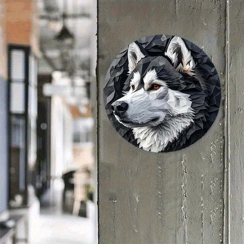 Alaskan Malamute Aluminum Metal Sign