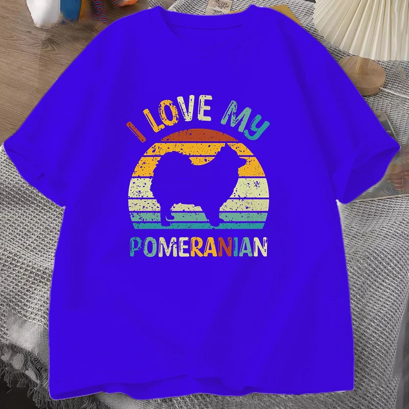 I Love My Pomeranian T Shirt