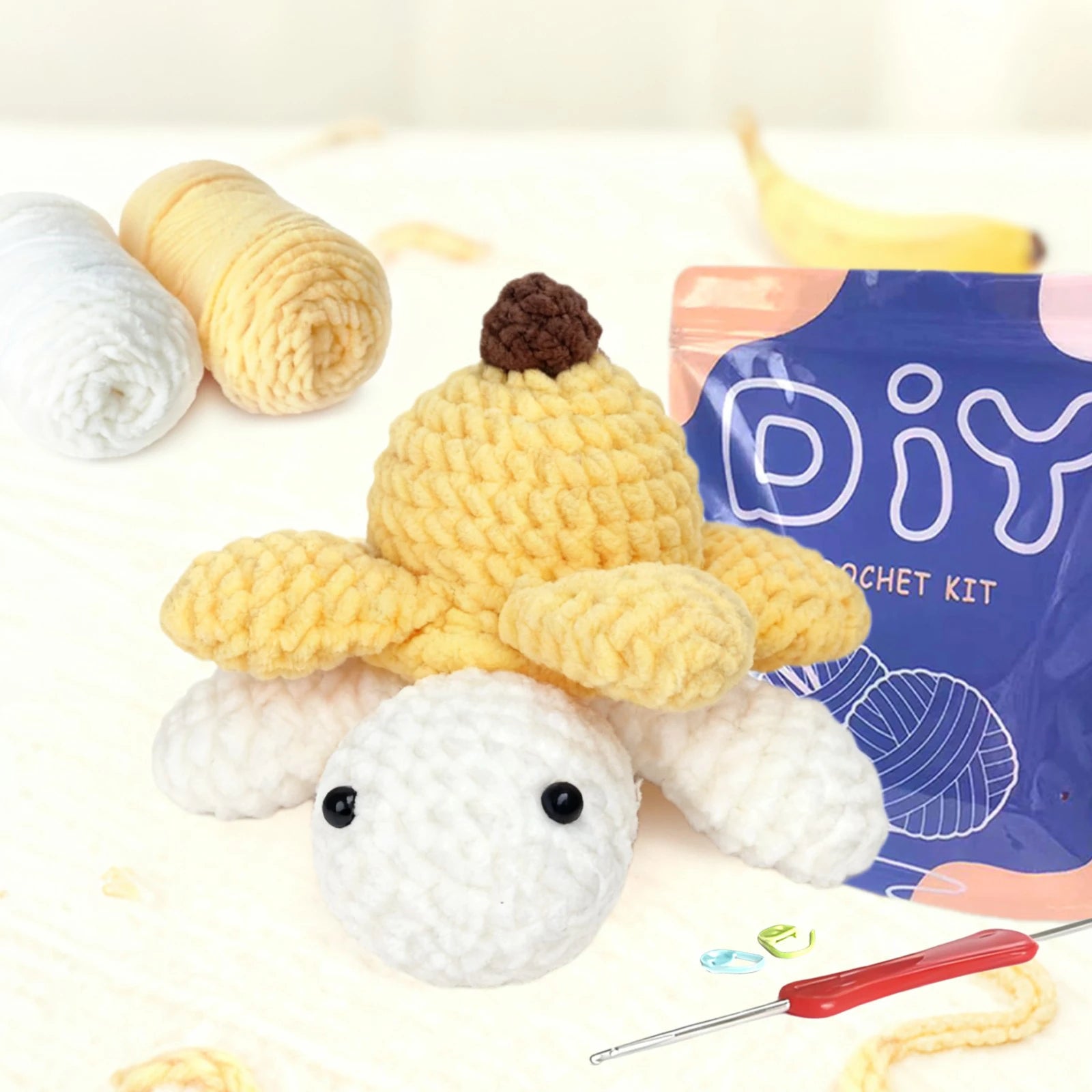 Turtle Knitting Kit for Beginners, Perfect Gift Idea for Craft Enthusiasts(Accessories In Random Color)