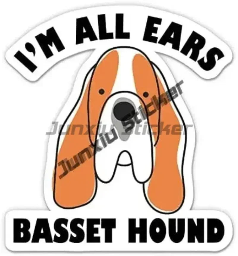 Sweet Basset Hound Sticker