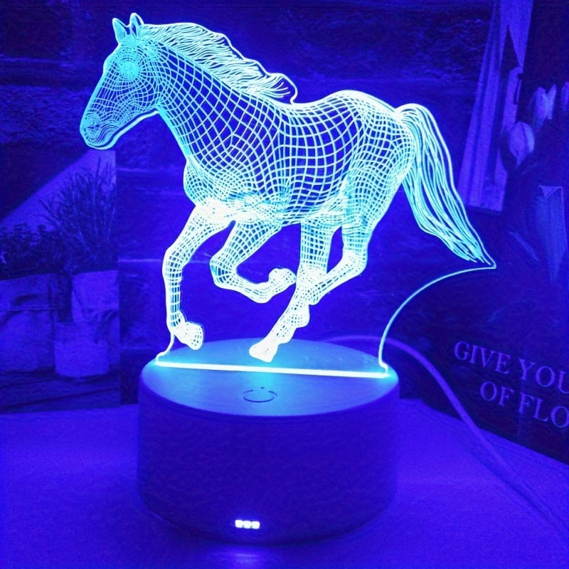 [Night Light] Running Wild Horse Shaped Night Light | 1pc | Holiday Gift for Family and Friends
