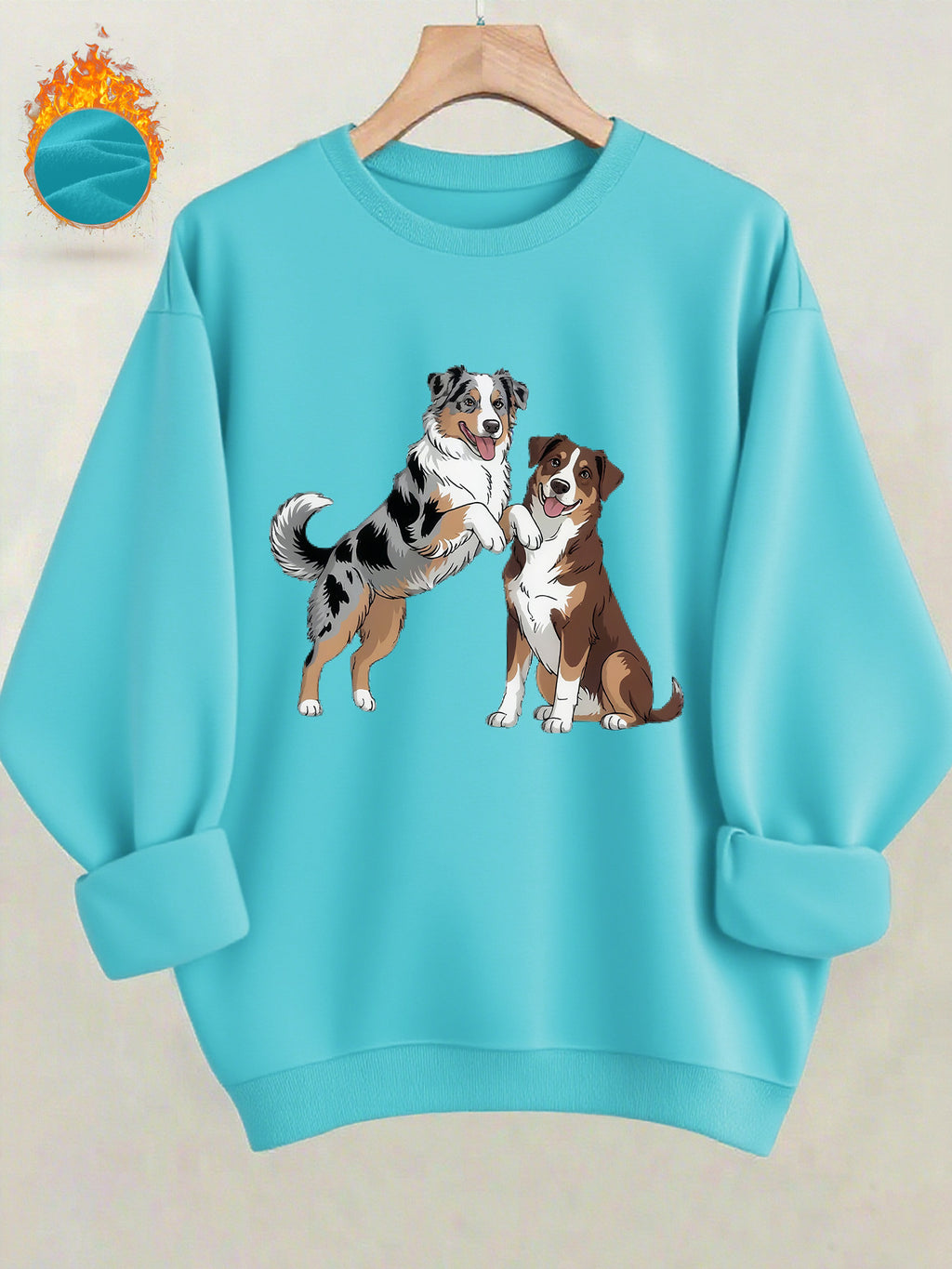 Australian Shepherd Dog Print Sweatshirt