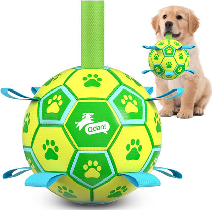 Halloween Dog Toys, Soccer Balls with Straps, 6 Inch Interactive Toys