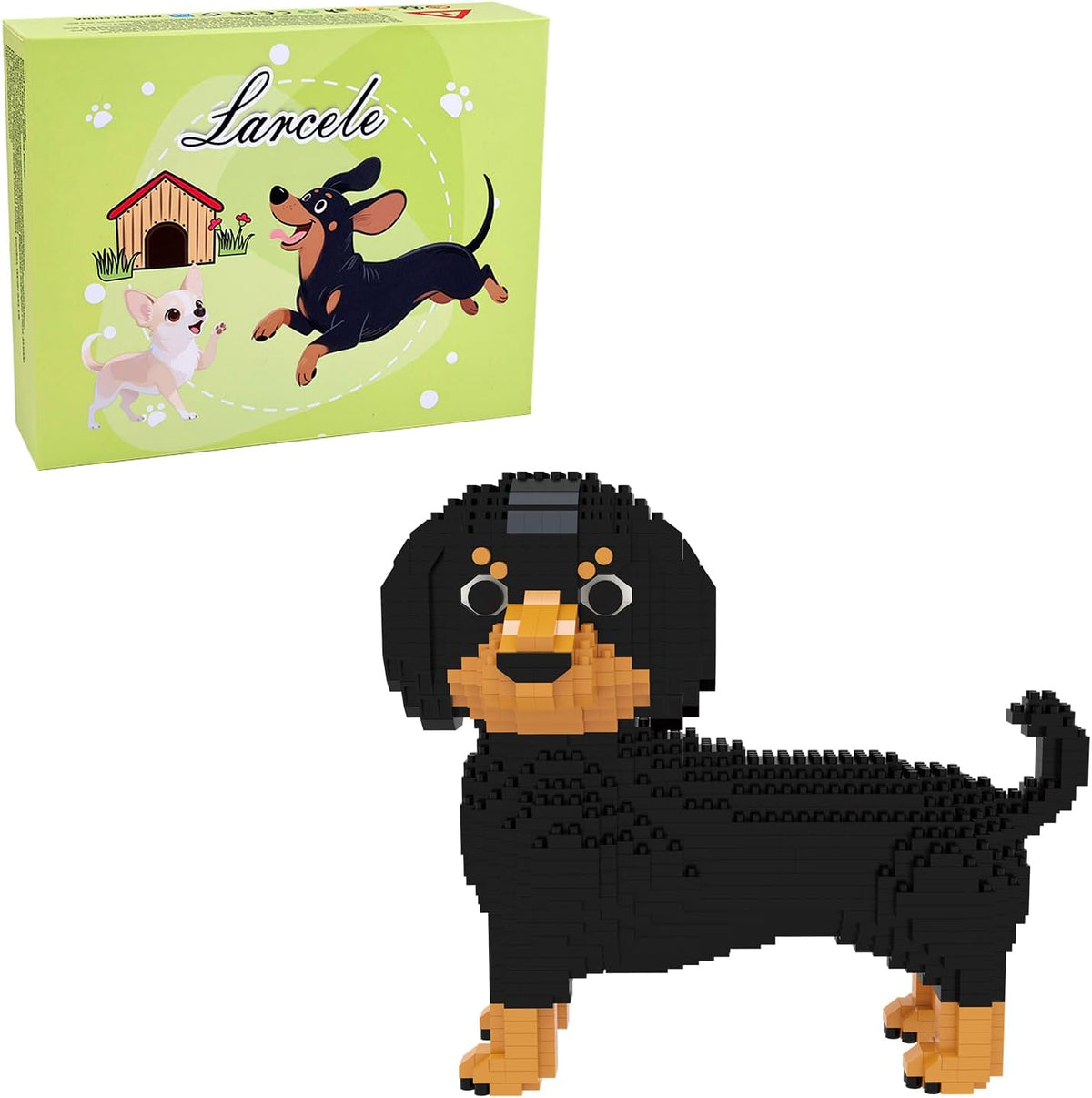 918 Pcs Border Collie 2 Dog Micro Blocks Set for Kids 8+ KLJM-02