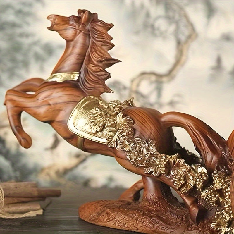 Luxury Horse-Shaped Wine Decanter - Elegant Resin Grape Design for Home Bar, Living Room, and New Home Decor