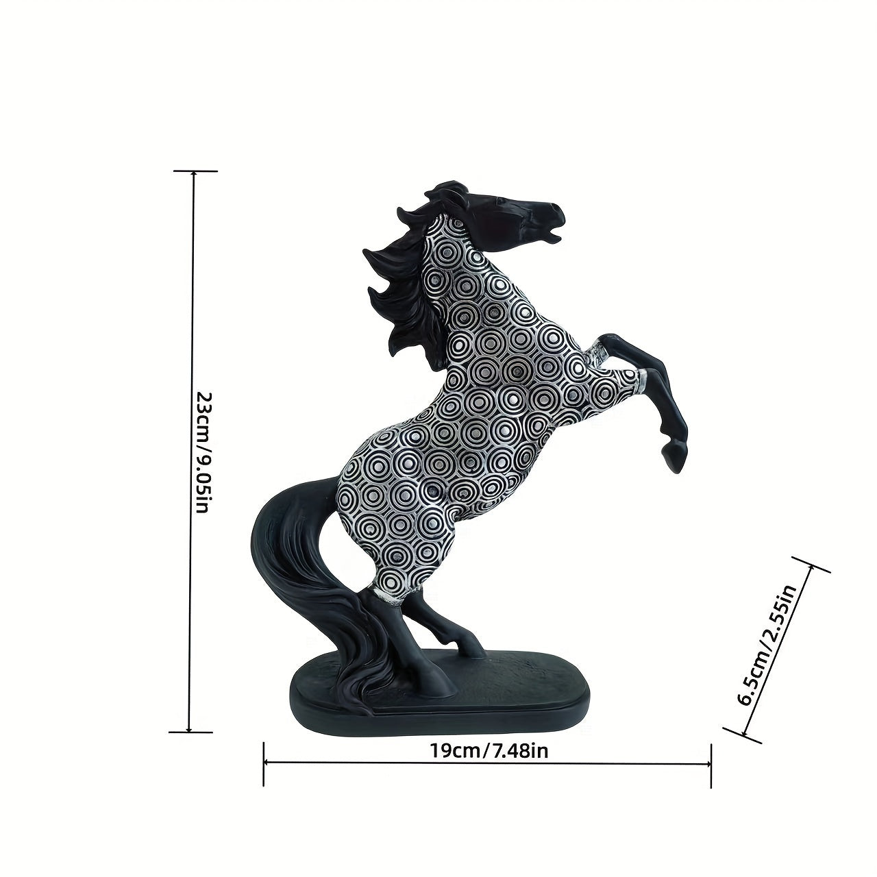 Elegant Resin Horse Statue - Versatile Decor For Living Room, Bedroom, Office Desk & More - Perfect For Home, Hotel Lobby & Special Occasions