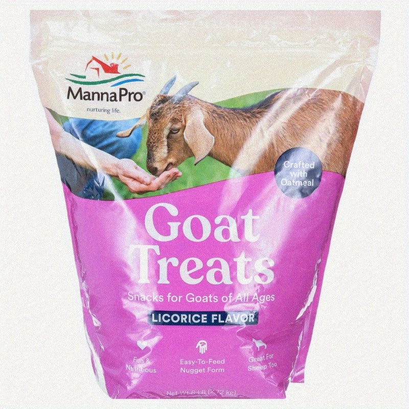 Goat Treats Crafted with Oatmeal for All As of Goats Licorice Flavor 6 lbs