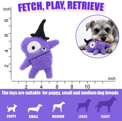 Monster Dog Halloween Toy for Gifts, Stuffed Dog Plush Toy