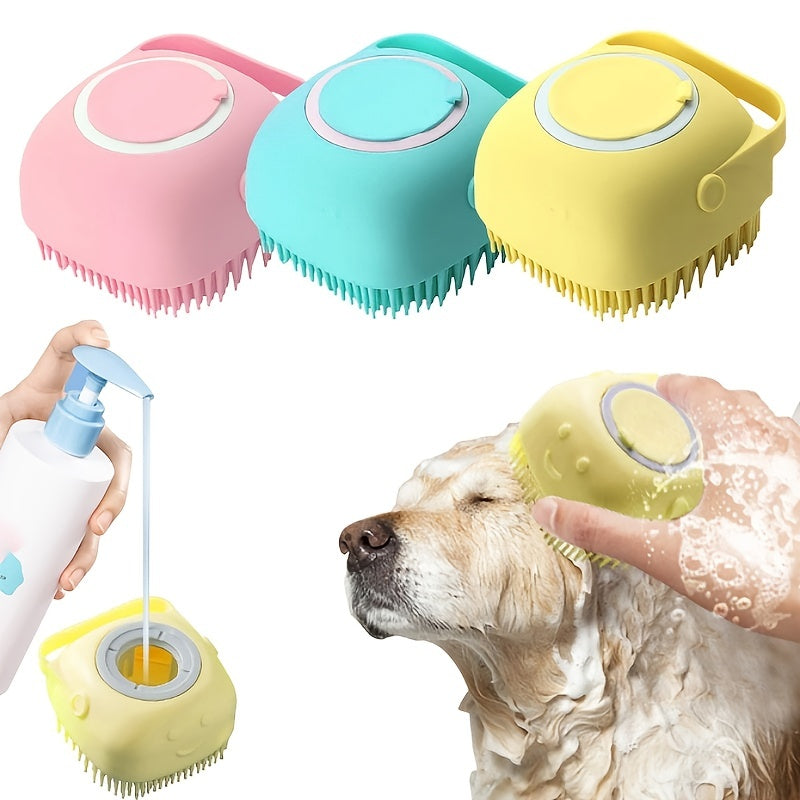 Soft Dog Brush Shampoo Massager