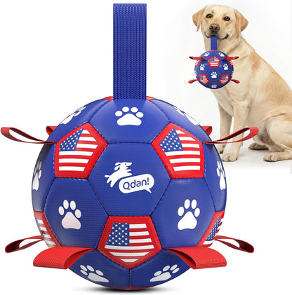 Halloween Dog Toys, Soccer Balls with Straps, 6 Inch Interactive Toys