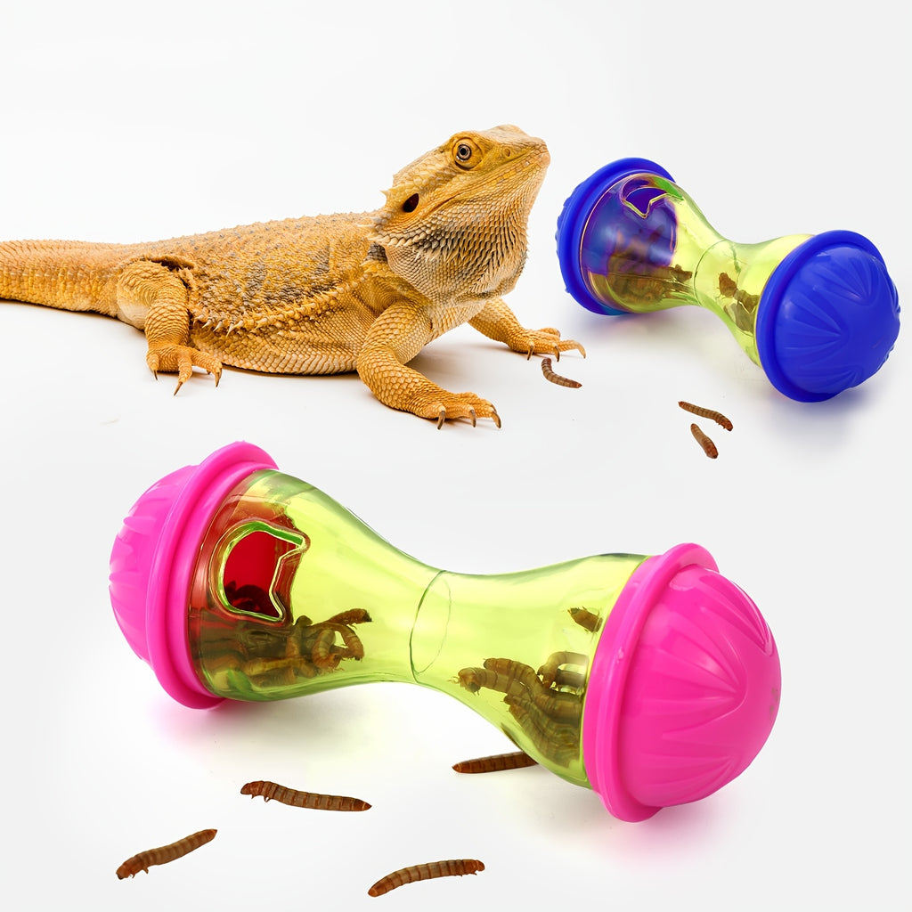 3pcs Bearded Dragon Toys - Interactive Reptile Habitat Enrichment Accessories for Lizards, Durable Plastic