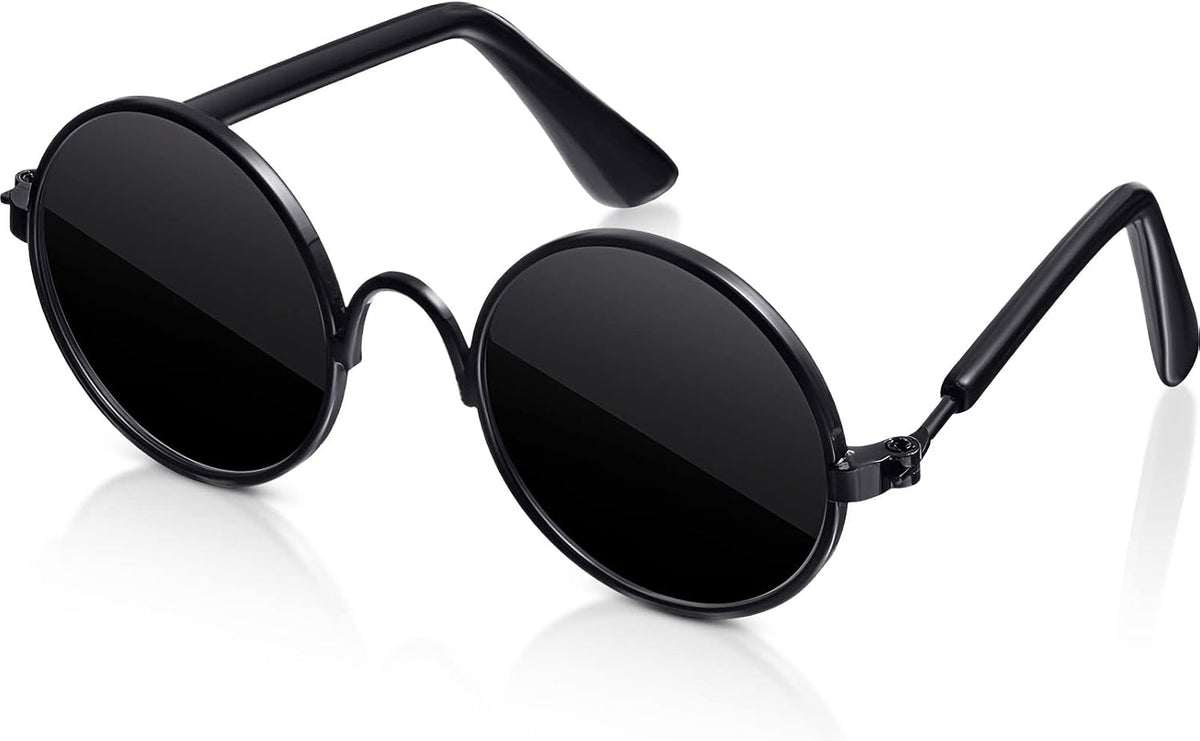 Dog Sunglasses for Small Dog Halloween, Modern Style, Gold, Black
