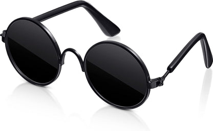 Dog Sunglasses for Small Dog Halloween, Modern Style, Gold, Black