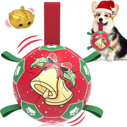Halloween Dog Toys, Soccer Balls with Straps, 6 Inch Interactive Toys