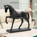 1pc Galloping Horse Home Decor Creative Ornament for Living Room, Study, And Office, Black Horse Figurine Symbolizing Success.