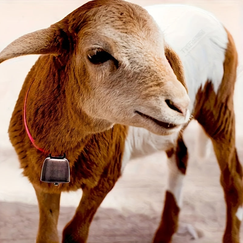 1pc Super Loud Cow Bell, Sheep Bell, Pet Anti Loss DIY Bell, Wind Bell Pendant, Vintage Metal Cow Bell, Cattle, Horse, Sheep Grazing Bell, Farm Animal Anti Loss Bell, Loud And Crisp Dissemination DIY Accessories, Pet Pendant