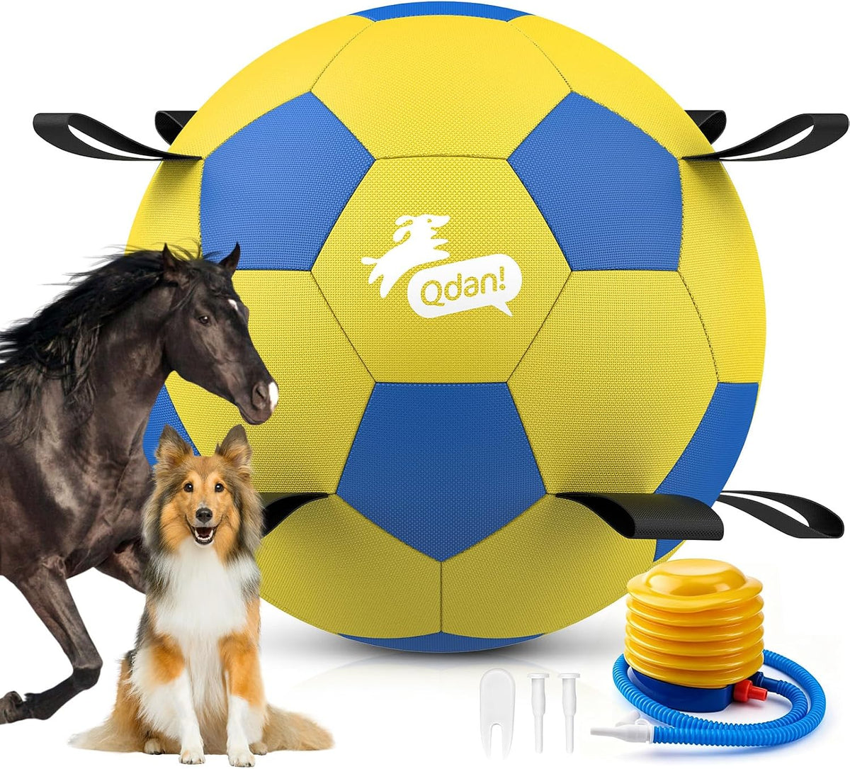 Halloween Dog Toys, Soccer Balls with Straps, 6 Inch Interactive Toys